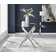 Chowchilla Luxury Rectangular Dining Table in Glass and Chrome Metal - Modern Statement Design