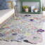 Tapis floral en laine et coton touffeté à la main Jardin-97707580