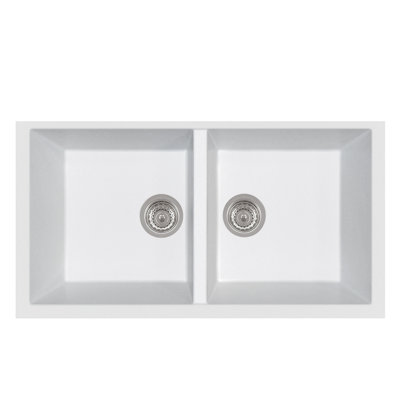 Elegance Series 34" L Double Basin Undermount Kitchen Sink