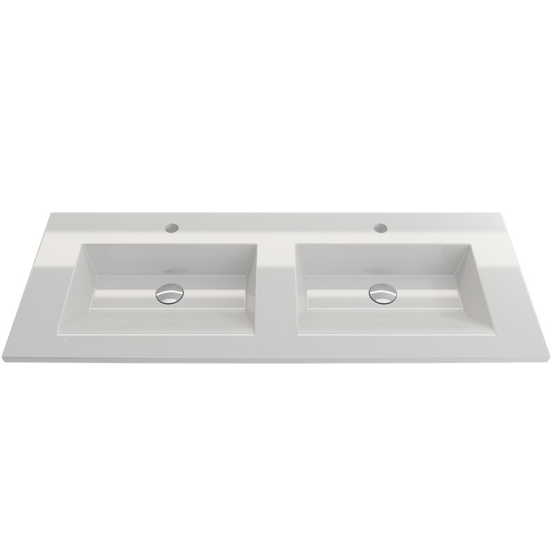 Ravenna 48'' L Bathroom Sink, White