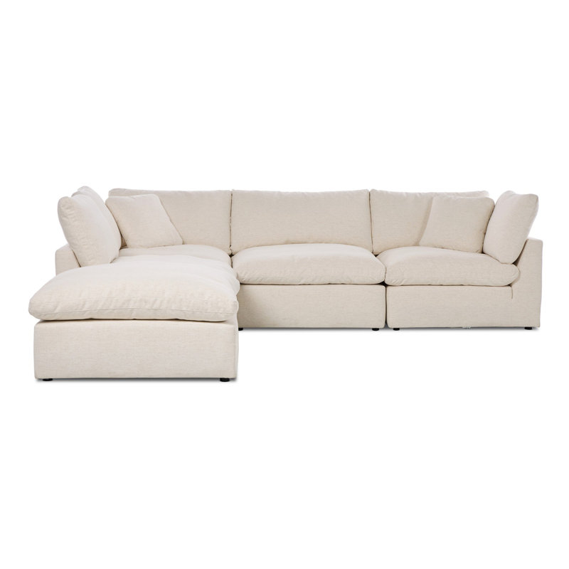 Canapé modulaire avec repose-pieds 4 pièces Stevie Laf