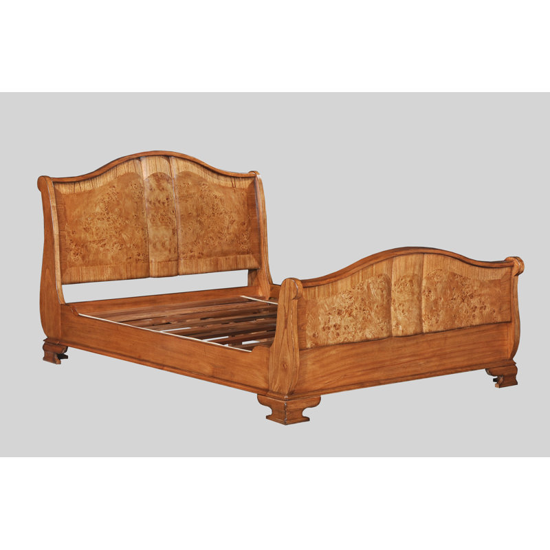 Alaba Solid Wood Bed, Double (4'6)