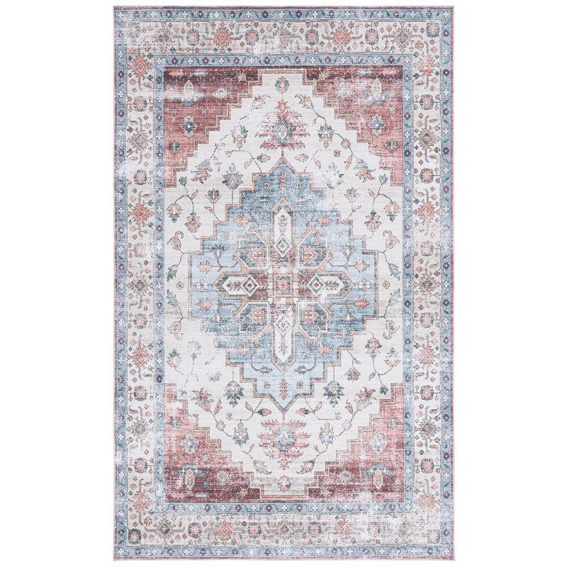 Alisha Area Rug with Non-Slip Backing, Rectangle 5' x 8'