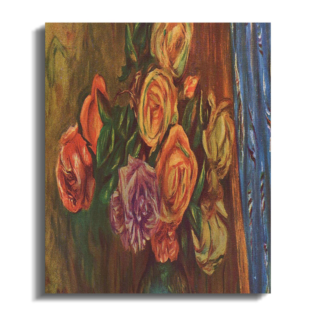 Vintage Rose Bouquet Canvas Wall Art
