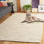 Tapis en laine / coton tissé à la main Stepanas en ivoire / beige-2066296814