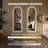 65x21 Inch Arch Design LED Full Length Mirror, Dimmable High Definition with Standing or Wall Mounted