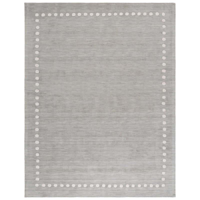 Antaeus Kids hand-woven wool rug, Rond 7 pi, Gris