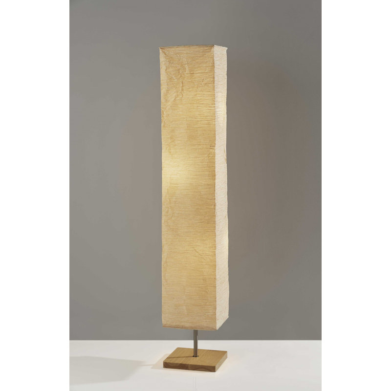 Lampe sur pied colonne, Or