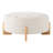 Modern Round Tufted Ottoman-1667917853