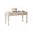 55.12"Cream White Retro Rectangle Solid Wood Writing Desk,3-drawer-152911783