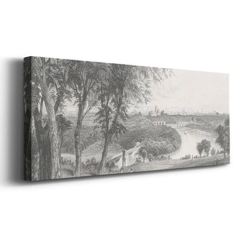 «Philadelphia From Belmont», reproduction sur toile, H 12 po x l 30 po x P 1,5 po