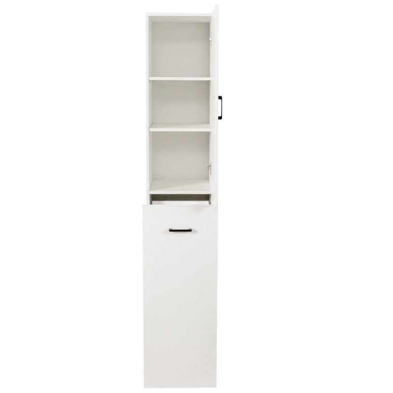 Grande armoire étroite de 70 po avec tablettes de rangement