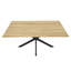 Chabelli Oak Metal Base Dining Table-1742055913-1742055915