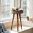 Smart Tall End Table With Bluetooth, Wireless Charger & Led Light