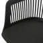 Chaise d'extérieur - Dahlia. Plastique noir. Structure météo. 33 po x 22,5 po x 21,5 po Design moderne et élégant Dahlia:, sélection élégante. 21,5 po, polypropylène