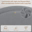 Cadre de lit simple avec tiroirs de rangement, lit plateforme tapissier Boucle, tête de lit ronde, robuste, silencieux, sans sommier, gris clair-1515648024-1515648025