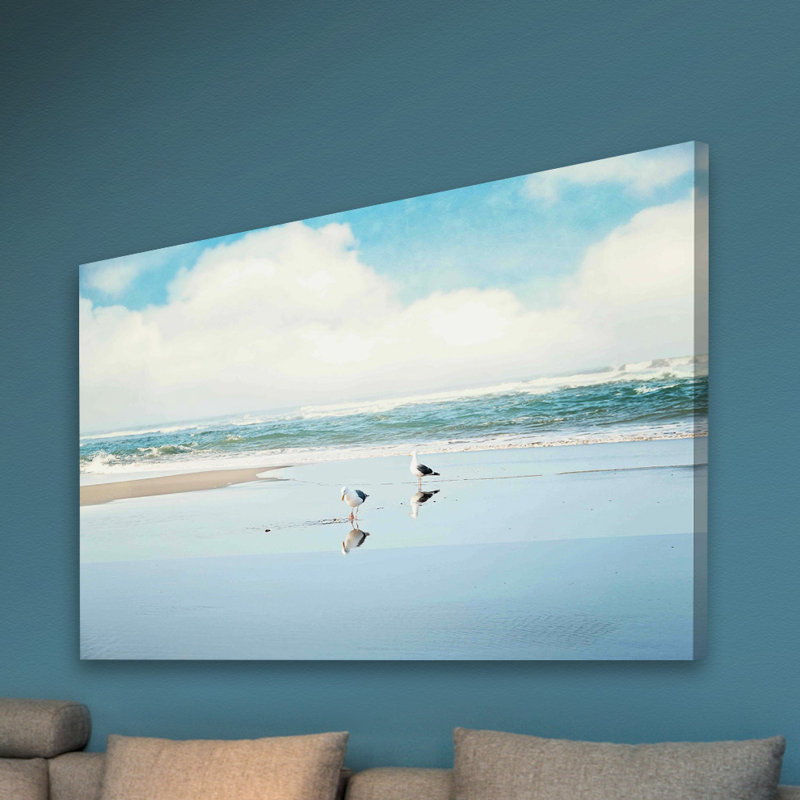 « ocean réflexions », reproduction d’art sur toile tendue, H 24 po x l 36 po x P 1,5 po