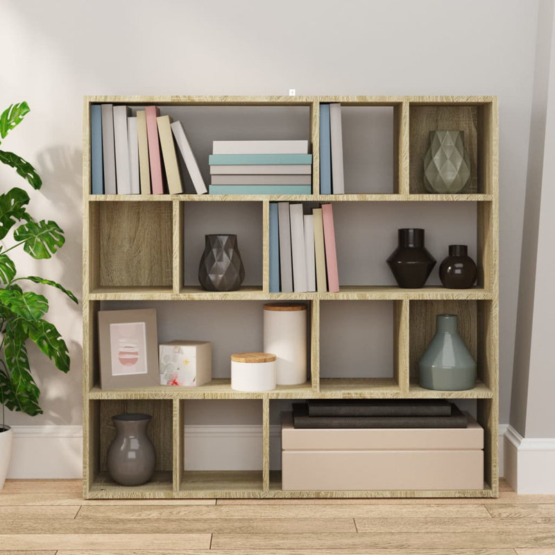 Book Cabinet/Room Divider Sonoma 41.3"X9.4"X40.2", Sonoma oak