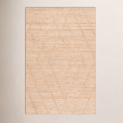 Flatweave Geometric Jute Rug