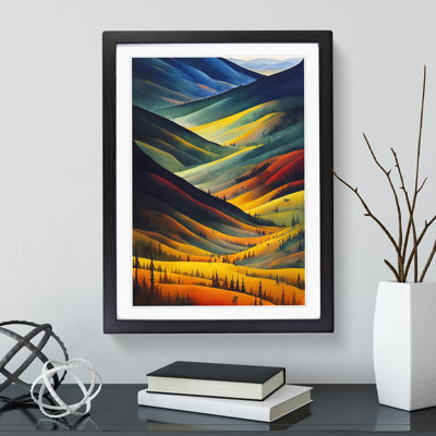 Meadow Landscape Watercolour No.1 - Framed Print