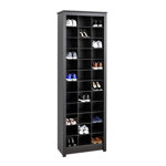 Kahl 36 Pair Shoe Rack, 23.5"W x 72.5"H x 13"D