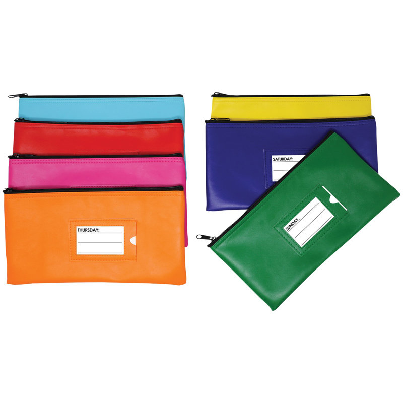 Paquet de 7 jours de sacs à fermeture à glissière