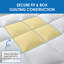 Plush Down Alternative Mattress Topper, Pillow Top Mattress Pad With Elastic Straps, Oeko-tex® Certified-1888326285