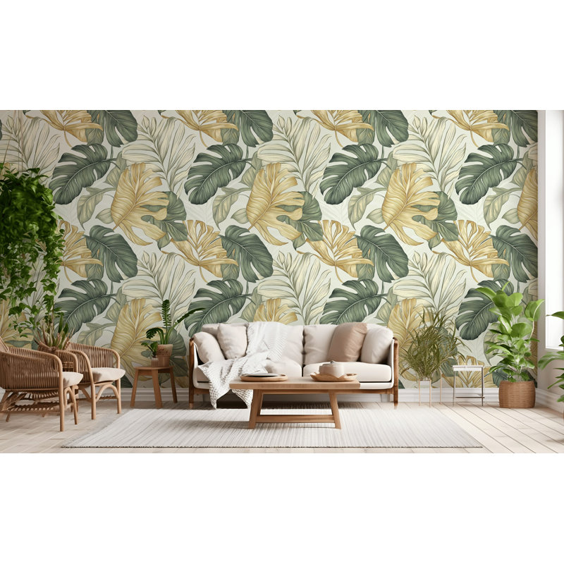 Papier peint amovible Tropical Serenity Verdant Harmony