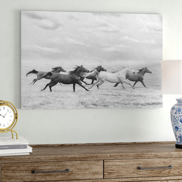 Horse Run I by PHBurchett - Wrapped Canvas Print