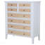 Commode blanche à 8 tiroirs