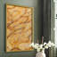Marbre jaune II, reproduction encadrée - bois massif-830402320-830402351