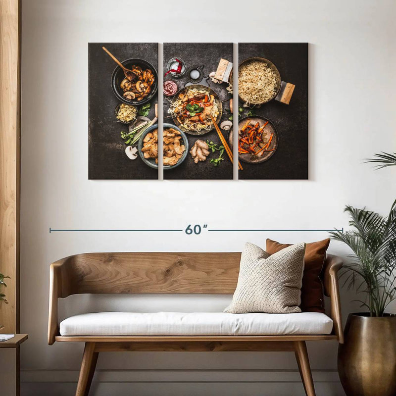 Yarlin Asian Cuisine Noodles, 28" H x 45" W