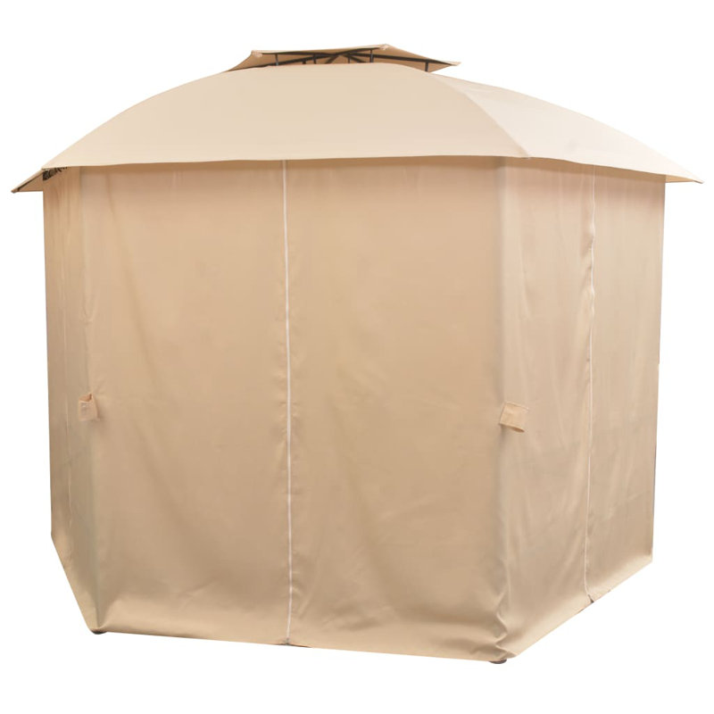 Garden 3m x 3.5m Steel Patio Gazebo, Beige