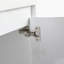 Meuble-lavabo 24 po avec lavabo en résine, 2 portes à fermeture douce et 1 armoire murale, montage flottant, blanc brillant, contreplaqué