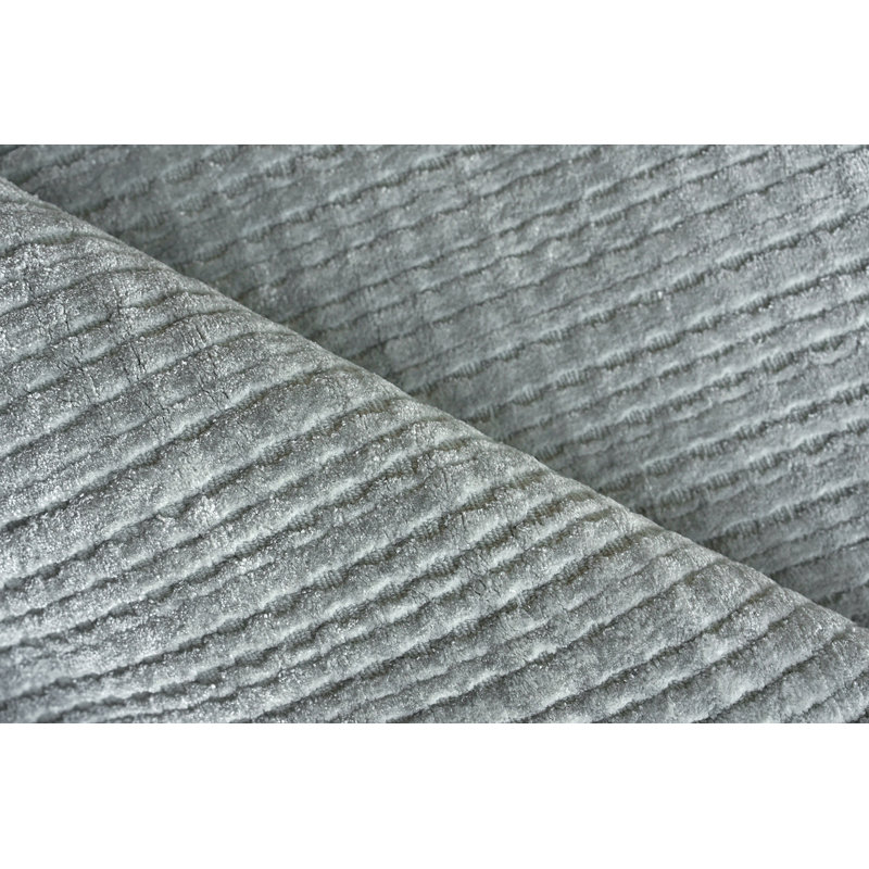 Cabrini Striped Area Rug in Light Silver, Rectangle 10' x 14'