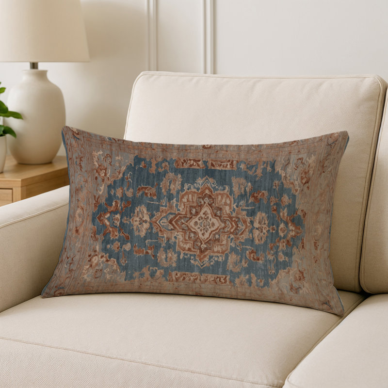 Coussin décoratif intérieur et extérieur Modern, Rectangle H 20 po x l 14 po, Gris oriental 25