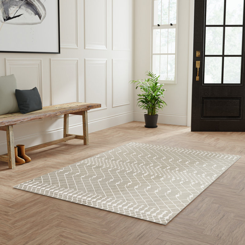 Tapis sauge bohème Dakota Fields Burlison, Rectangle 5 pi 3 po x 7 pi