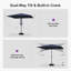 Parasol de terrasse carré 8 'x 8'-1342479183
