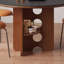 Table de salle à manger ronde exquise avec rangement durable-125100145-125100149