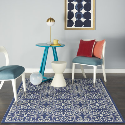 Tapis bleu marine Sheron