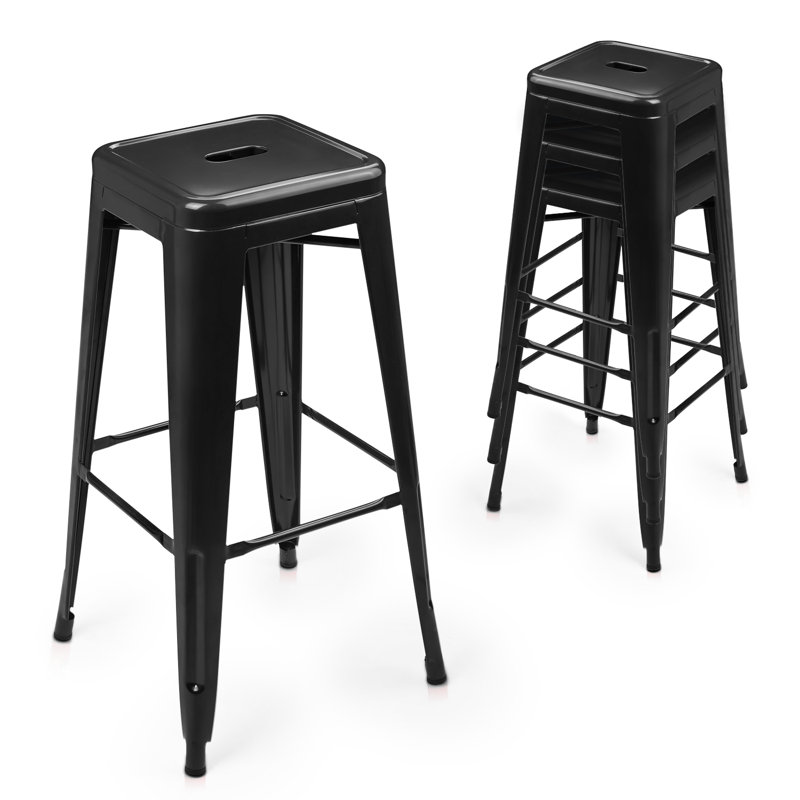 Kery metal bar stools, Gris, Tabouret de bar (siège d'une hauteur de 30,5 po)