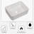 16"X12" White Ceramic Rectangular Vessel Bathroom Sink-124471312
