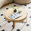 Table basse cylindrique fabriquée à la main, table ronde en bois avec piédestal robuste-130122398