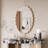 Irregular Metal elliptical wavy wall mirror with  Frame-For Bathroom, Bedroom, Living Room，Entryway Decor-1815166209-1815166208