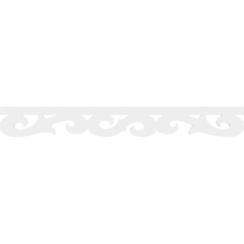 Garniture de couloir en PVC de qualité architecturale H 6 po x P 5/8 po x L 48 po, H 6 po x L 48 po x P 0,63 po