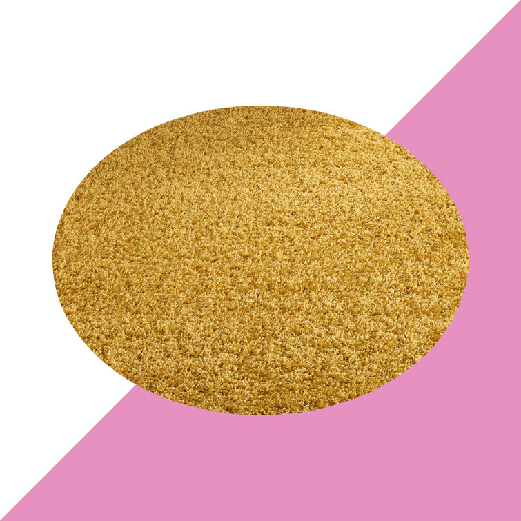 Esterly Gold Shaggy Rug