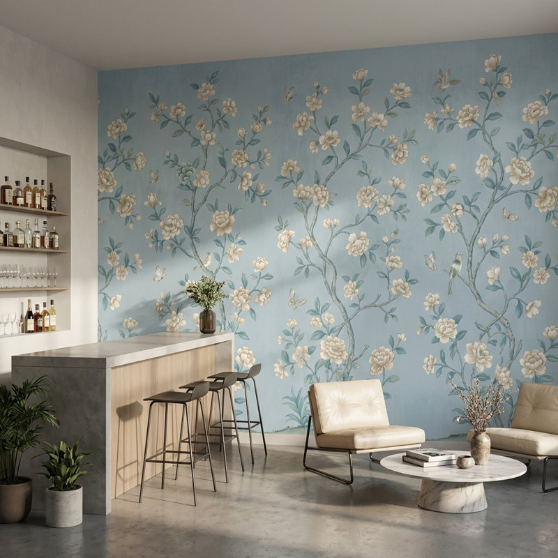 Lark Manor Vintage Wallpaper Floral Nature Wall Mural - Wayfair Canada