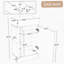 18.6" Bathroom Vanity With Sink, Cabinet With Door, Adjustable Paper Holder, Two-Tier Shelf, Left Or Right Orientation, Grey-1691963378