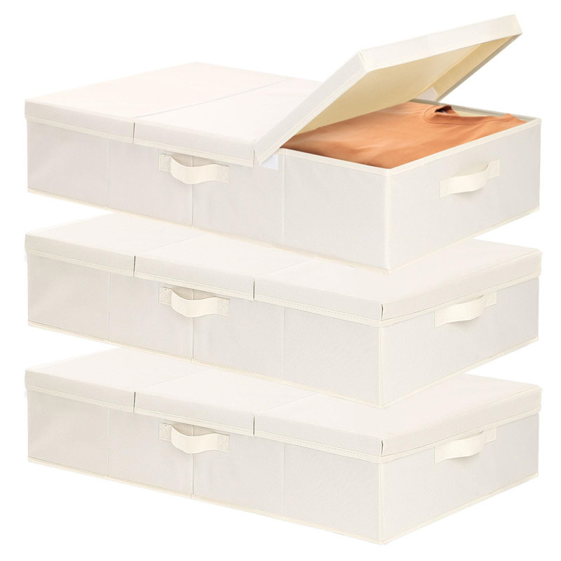 Ebern Designs Fabric Underbed Storage, Beige