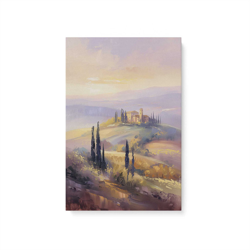 Tuscan Sunrise Splendor V1 par Golden Glow Interiors, Toile tendue, H 18 po x l 12 po x P 1,25 po